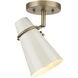 Reeva 1 Light 7 inch Modern Brass Semi-Flush Ceiling Light